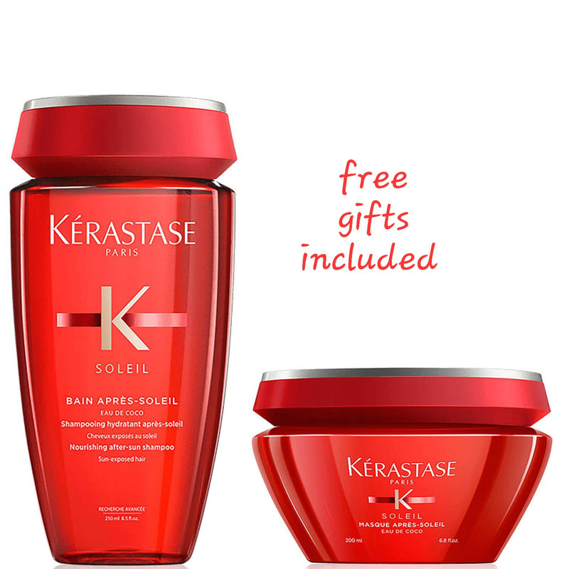 Kerastase Soleil Duo Bundle Shampoo & Mask With Free Travel Bag