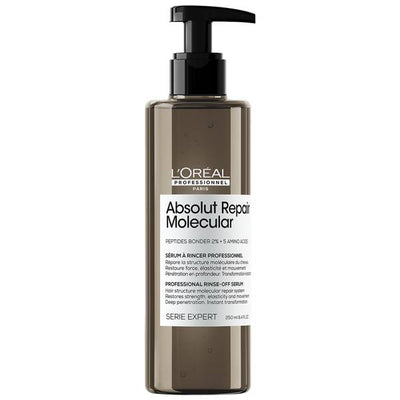 L'Oréal Professionnel Serie Expert Absolut Repair Molecular Shampoo, Rinse-off Serum and Mask Routine Gift Set Bundle Pack Trio For Damaged Hair