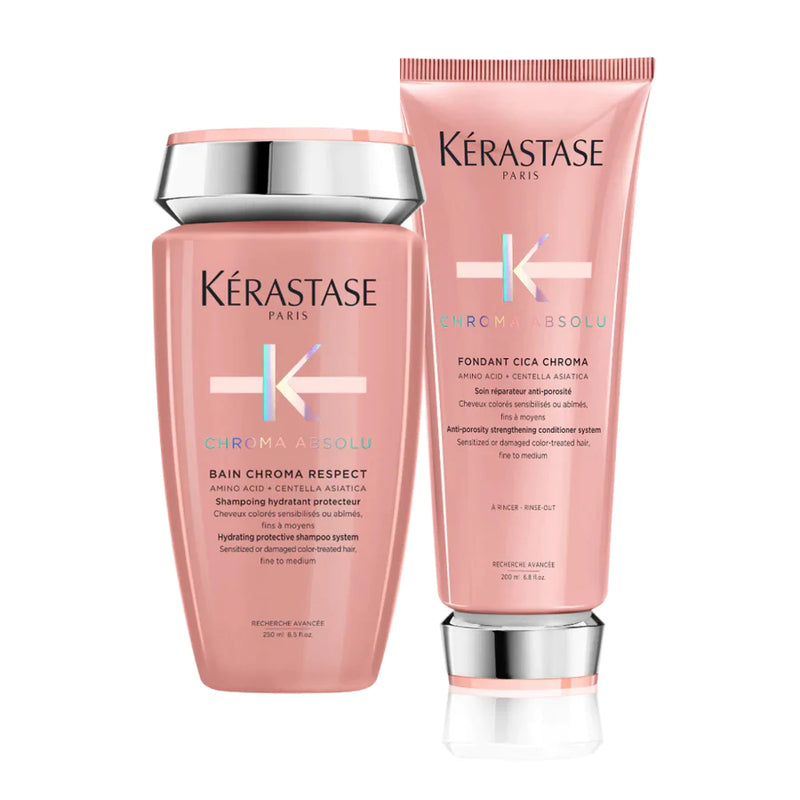 Kérastase Chroma Absolu Fine Coloured Hair Giftset Bundle  Duo