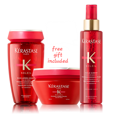 Kerastase Soleil Trio Bundle With Free Travel Size Products And Bag