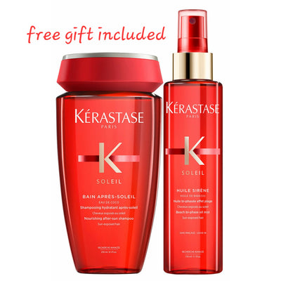 Kerastase Soleil Duo Bundle Shampoo & Spray With Free Travel Bag