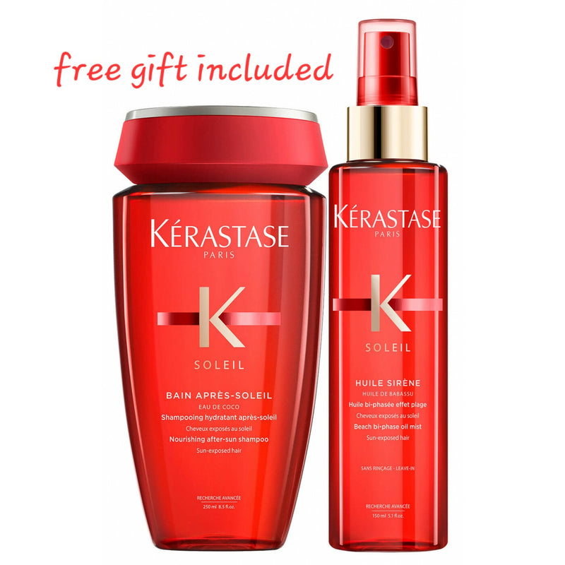 Kerastase Soleil Duo Bundle Shampoo & Spray With Free Travel Size Duo