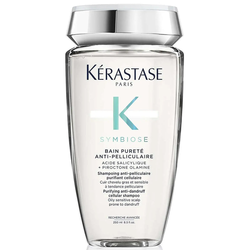 Kérastase Symbiose Purifying Anti-Dandruff Cellular Shampoo, For Oily Sensitive Scalp Prone To Dandruff, 250ml