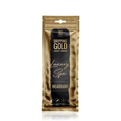 SoSu Dripping  Gold Luxury Spa Headband