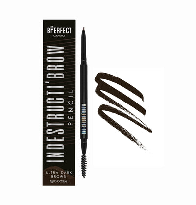 BPerfect Cosmetics Indestructi'Brow Pencil - Ultra Dark Brown