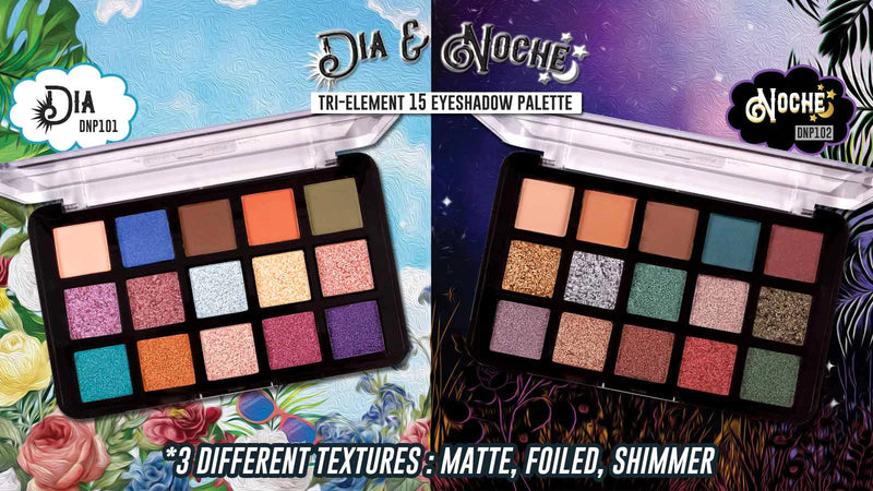 jcat - Dia and Noche Tri-Element 15 Pigment  Palette